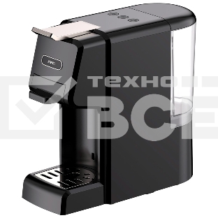 Кофеварка капсульная JVC JK-CF45 чёрный, исп. кофе - капсулы Nespresso, Dolce Gusto/молотый, 0.6 л, 1350 Вт, 19 бар