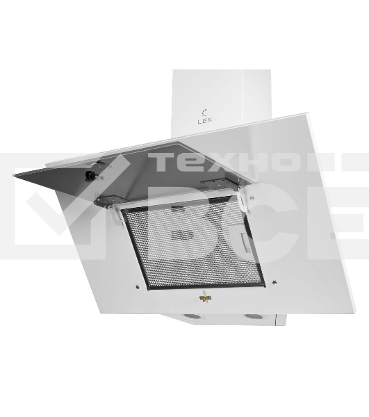 Вытяжка наклонная LEX MIRA 600 WHITE белый, кнопочное управление