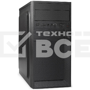 Компьютерный корпус Minitower ExeGate BAA-105-01-UNS400 (mATX, БП UNS400 с вент. 12см, 2*USB, аудио, черный)