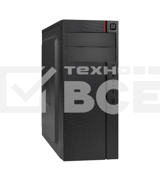 Компьютерный корпус Miditower ExeGate AA-440-AA350 (ATX, AA350 8 см, 2*USB, аудио)