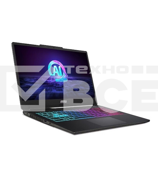 Ноутбук MSI Cyborg 15 AI A1VEK-244XRU черный Intel Core Ultra 7 155H/16Gb/SSD 512Gb/RTX 4050 6Gb/15.6