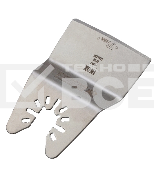 Насадка-шабер для МФИ Denzel Inox, для снятия краски, ширина 50 мм, ступенчатая