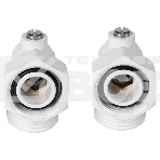 Набор нижнего подключения Royal Thermo угловой раздельный 3/4х3/4ЕК (белый), фото2