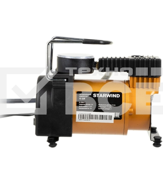 Автомобильный компрессор Starwind CC-220 35л/мин шланг 0.75м