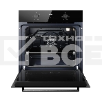 Духовой шкаф Kuppersberg HO 606 Black, High-Tech, 78 л, поворотное управление, дисплей, таймер, 6 режимов, макс. температура 310 градусов, телескопические направляющие (на 1 уровень), цвет черный, цвет фурнитуры черный, фото2