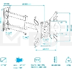 Кронштейн для телевизора Arm Media LCD-205 черный, 14'-42' макс. 25 кг, настенный, поворот и наклон, фото4