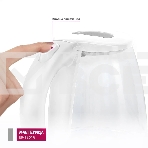 Чайник электрический Мастерица ЕК-1801G, снег, 1.8 л, стекло, 1850 Вт, фото3