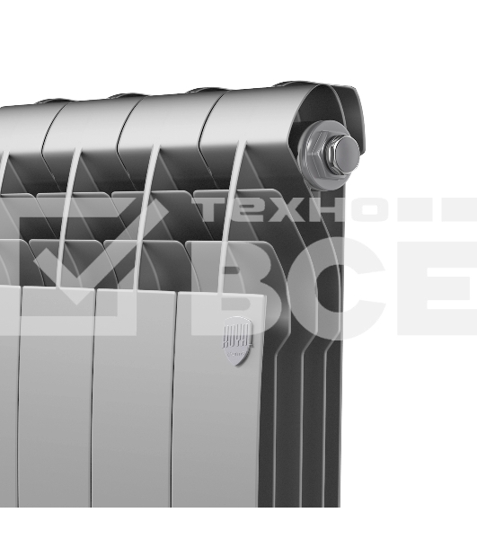 Радиатор Royal Thermo BiLiner 350/Silver Satin - 12 секц.