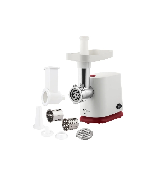 Мясорубка электрическая Scarlett SC-MG45M23 (белый) 1800 Вт, Белый с красным