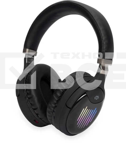 Гарнитура накладные Digma BT-16 черный беспроводные bluetooth оголовье