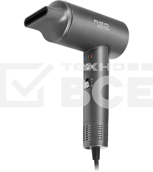 Фен Red Solution RF-510, 1400Вт, серый/серебристый