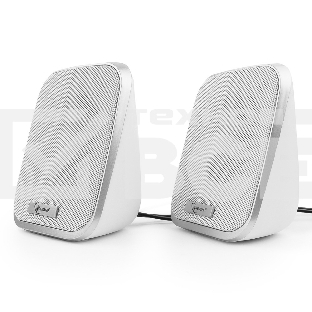 Акустич. система 2.0 Gembird SPK-100-W, белый, 6 Вт, регулятор громкости, USB-питание					