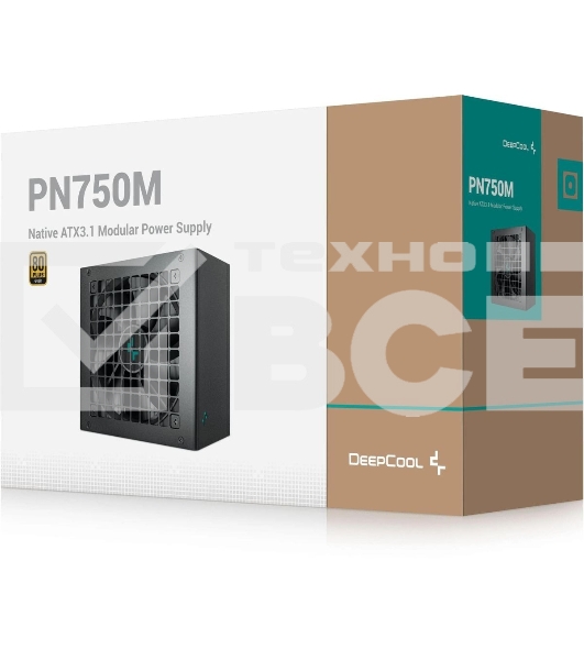 Блок питания Deepcool / GamerStorm PN750M V2 Gen.5, 750Вт, 80 PLUS Gold, 120мм, черный