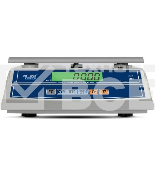 Весы фасовочные Mertech M-ER 326AF-6.1 LCD (3052) белый, до 6 кг