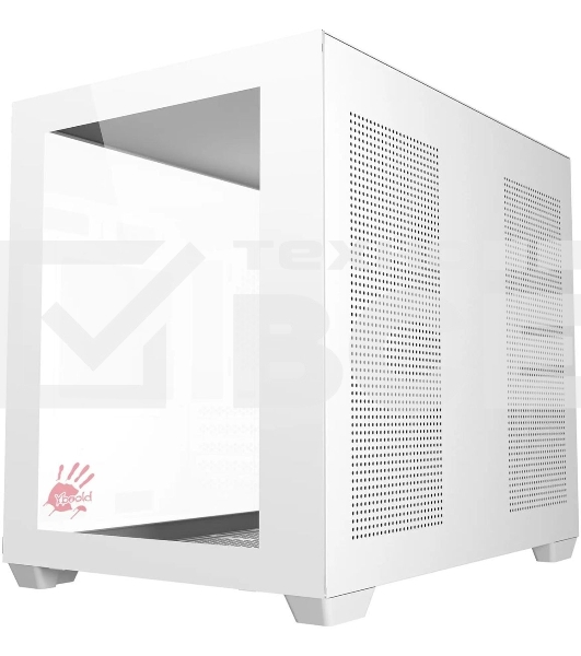 Корпус Bloody BD-CC108 белый без БП mATX 9x120mm 2xUSB3.0 audio bott PSU