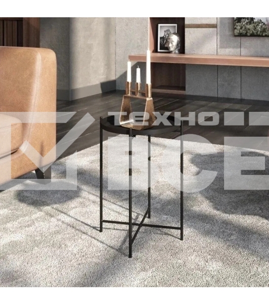 Столик журнальный SHEFFILTON SHT-CT8-1 металл черный муар (200184)