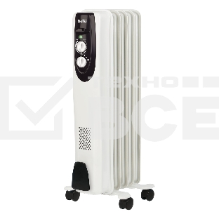 Обогреватель масляный Ballu Classic BOH/CL-05WRN (5 секций), белый, 1000 Вт, 15 м2, термостат