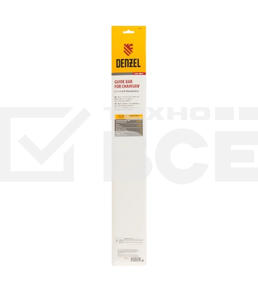 Шина для бензопилы Denzel DGS-5820, длина 50 см (20'), шаг 0,325', паз 1,5 мм, 76 звеньев