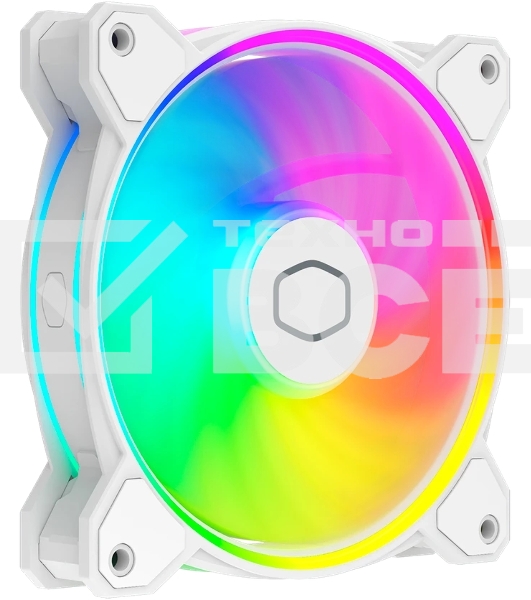 Вентилятор для корпуса Cooler Master MasterFan MF120 Halo2 ARGb 120х120x25 белый 4-pin 27дБ (MFL-B2DW-21NP2-R2) Ret