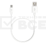 Кабель Maxvi MC-02 plus white USB-A - Type-C, 2A ток макс. нагрузки 2А, макс. напряжение 5V, длина кабеля 1.2м, материал PVC, белый, фото 1