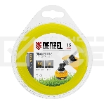 Леска для триммера Denzel звезда 3 мм х 15 м, блистер FLEX CORD, фото 1