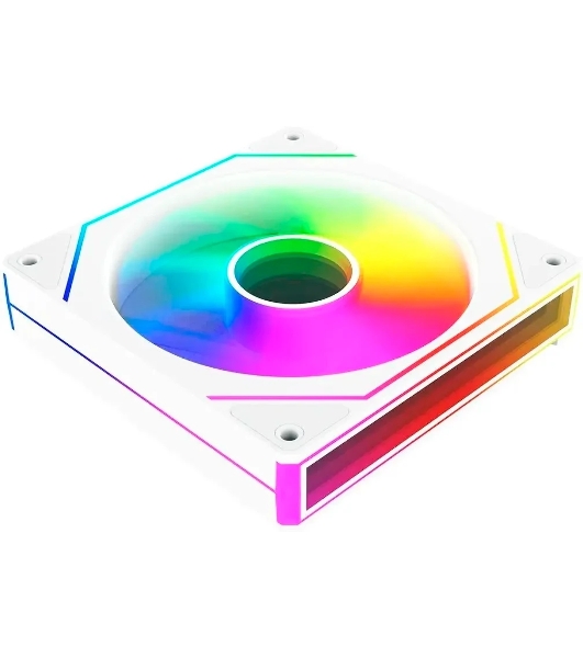 Вентилятор для корпуса Bloody CF-11 LCD ARGb 120х120x25 белый 4-pin 32дБ (упак.:1шт) (CF-11-ARGb120-WH) Ret