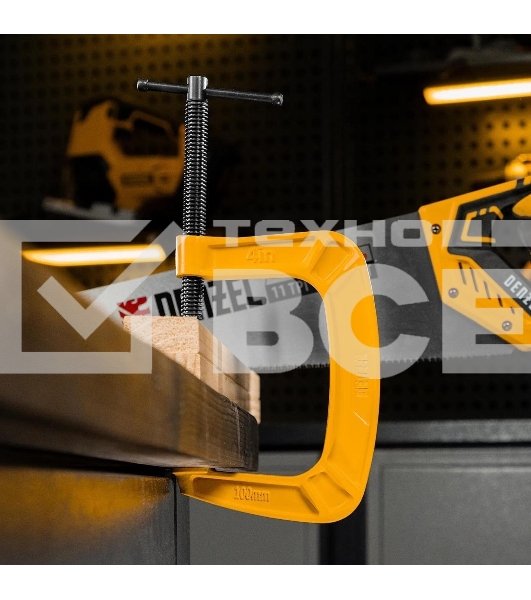 Струбцина Denzel G-образная, 4', 100 мм