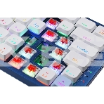 Клавиатура Redragon Eva Pro гибридная, USB Type-A, Bluetooth, радиоканал, белый/синий, фото9