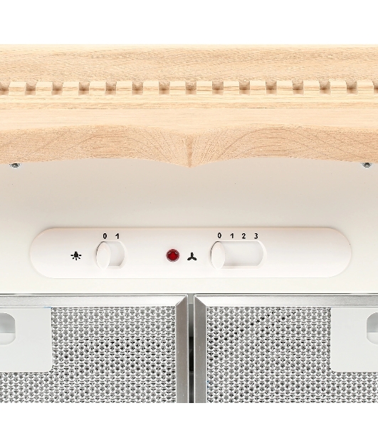 Вытяжка каминная Elikor Бельведер 90П-650-П3Д бежевый/дуб, 90 см, 650 куб. м/ч, 56 дБ