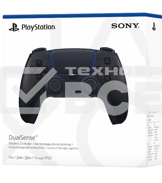 Геймпад Sony PlayStation 5 DualSense Wireless Controller CFI-ZCT1W black (PS719827696)