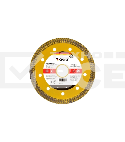 Диск алмазный отрезной KRANZ ультратонкий 180x22.2/25,4 мм