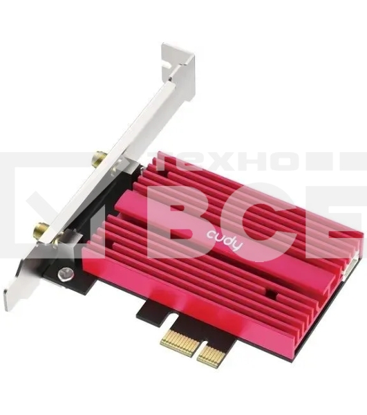 Сетевой адаптер Wi-Fi + Bluetooth Cudy WE4000 АХ5400 PCI Express (ант.внеш.съем) 1ант.
