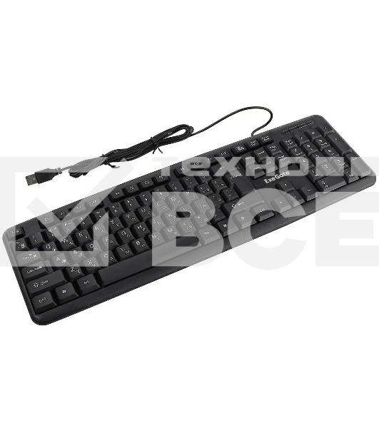 Клавиатура ExeGate Professional Standard LY-331L2 (USB, полноразмерная, влагозащищенная, 104кл., Enter большой, длина кабеля 2,2м, черная, Color Box)