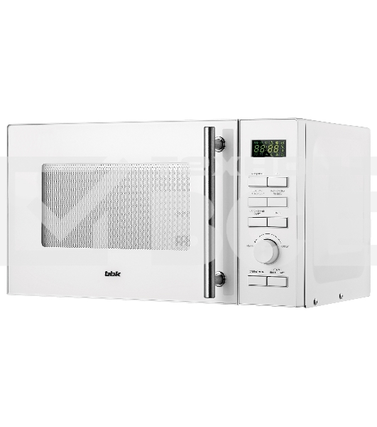 Микроволновая печь BBK 23MWS-951T/W белый, 23 л, 900 Вт, переключатели - кнопки/поворотный механизм