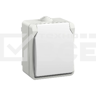 Розетка IEK ERS12-K01-16-54-DC ОП Форс РСб20-3-ФБ 16А IP54 с заземл. защ. шторки бел.