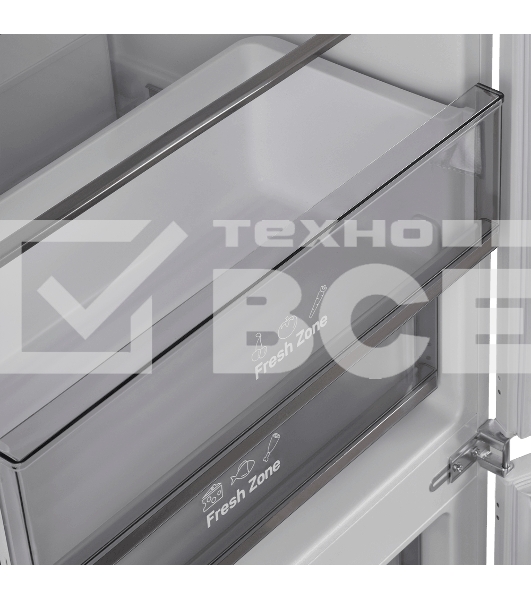 Встраиваемый холодильник Maunfeld MBF193NFW1GR Inverter белый двухкамерный 257/84 л морозилка снизу, No Frost