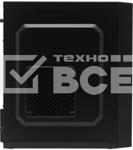 Компьютерный корпус Accord ENTRY ACC-242B черный без БП mATX 2xUSB 2.0 audio