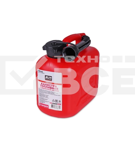 Канистра топливная AVS TPK-05 пластик.5л. (красная)