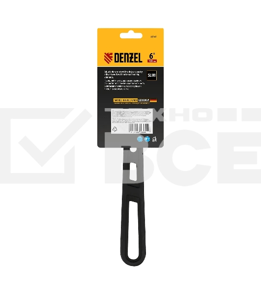 Ключ разводной Denzel 150 мм, CrV, кованый