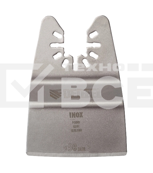 Насадка-шабер для МФИ Denzel Inox, для снятия краски, ширина 50 мм, ступенчатая