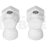 Набор нижнего подключения Royal Thermo угловой раздельный 3/4х3/4ЕК (белый), фото3