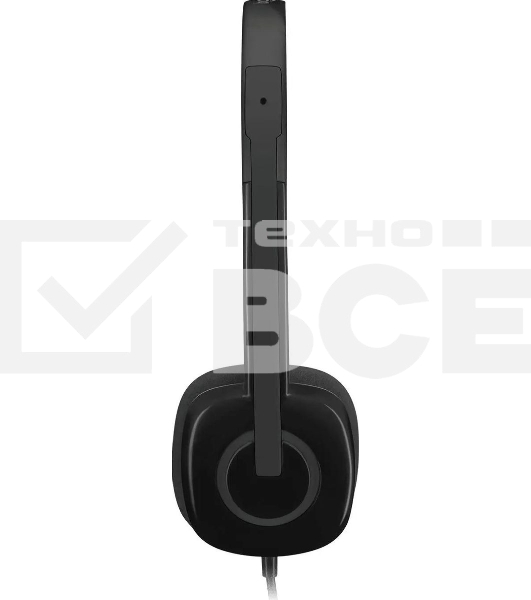 Гарнитура проводная Logitech Headset H151 Stereo черный