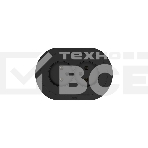 Розетка 2-м LEZARD СП OSEN без заземл. ПБТ, круглая, механизм, черный бархат 744-4200-128B, фото 1