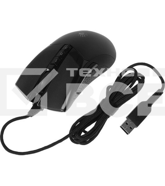 Мышь проводная A4Tech Bloody W90 Max черный, 10000 dpi, USB, кнопки - 10