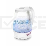 Чайник электрический Мастерица ЕК-1801G, снег, 1.8 л, стекло, 1850 Вт, фото 1