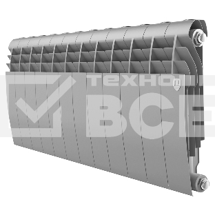 Радиатор Royal Thermo BiLiner 350/Silver Satin - 12 секц.