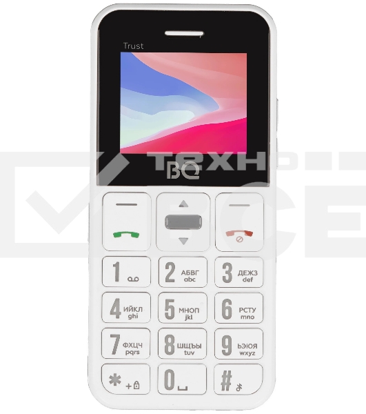 Мобильный телефон BQ 1866 Trust белый