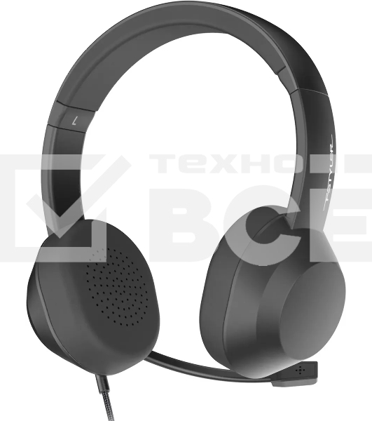 Гарнитура проводная с микрофоном A4Tech Fstyler FH150U черный 2м накладные USB оголовье (FH150U BLACK)