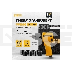 Ударный пневмогайковерт IW860+набор головок, 1/2