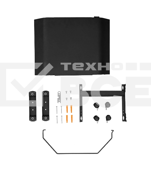 Конвектор Denzel XCE-1000B черный, 1000 Вт, 15 м2, термостат